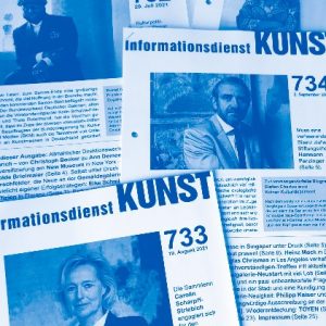 Informationsdienst KUNST, Cover